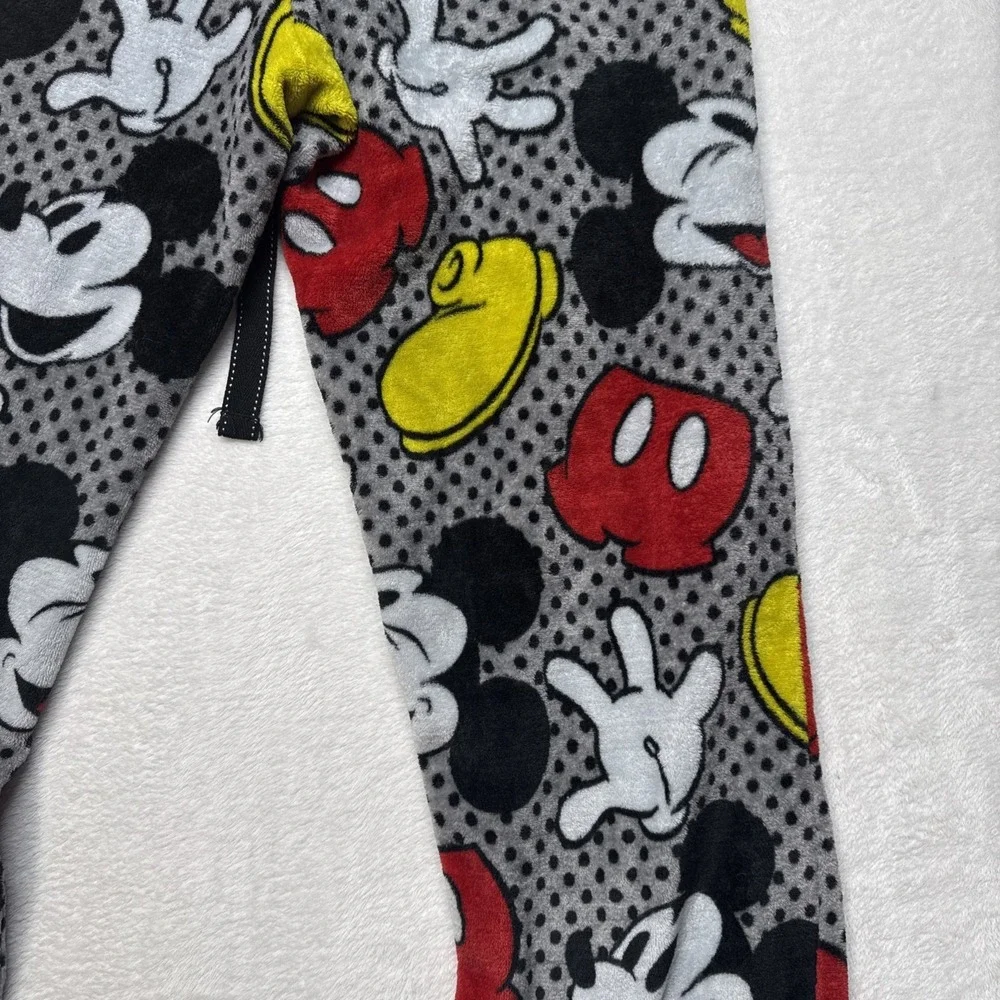 Disney Mickey Mouse Woman's Large Fleece Sleep Pants Size L (12-14) Sleepwear - Picture 13 of 15